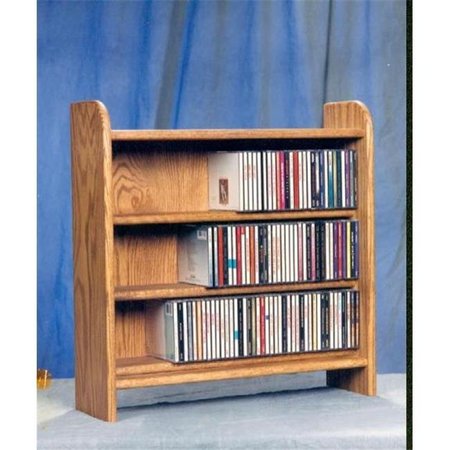 MAXPOWER Solid Oak 3 Shelf CD Cabinet MA142430